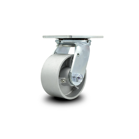 SERVICE CASTER 4 Inch Semi Steel Wheel Swivel Caster with Roller Bearing SCC-30CS420-SSR